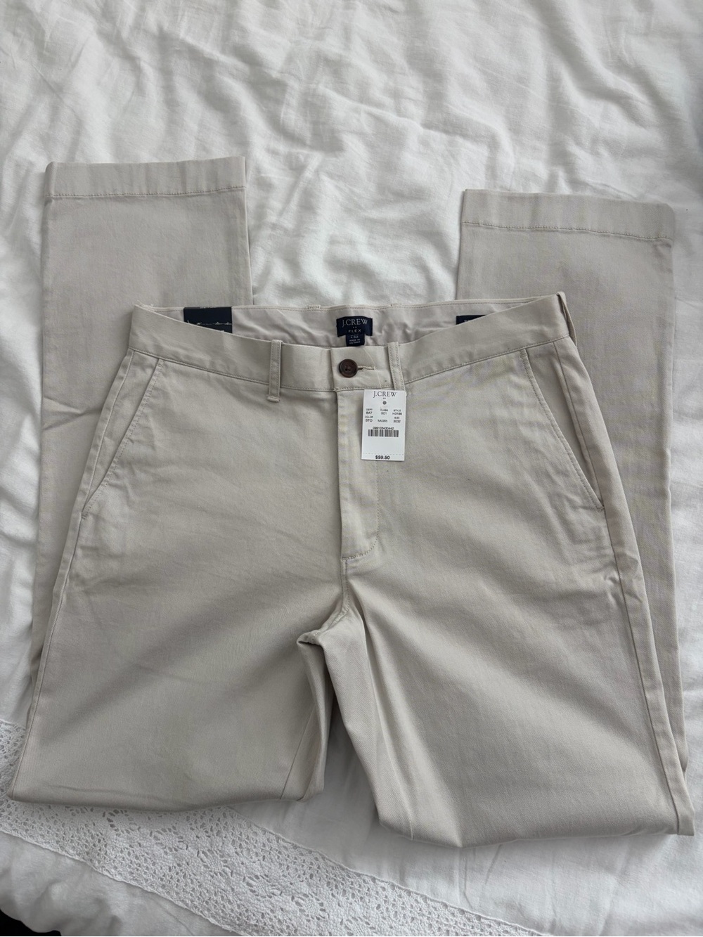 J. Crew Men’s Classic Chino Pants in Light Khaki